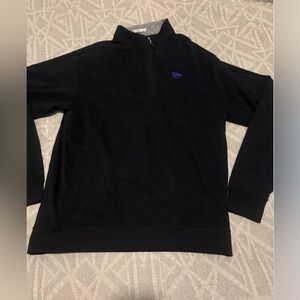 Kansas State Peter Millar 1/4 Zip Pullover Adult XL Black